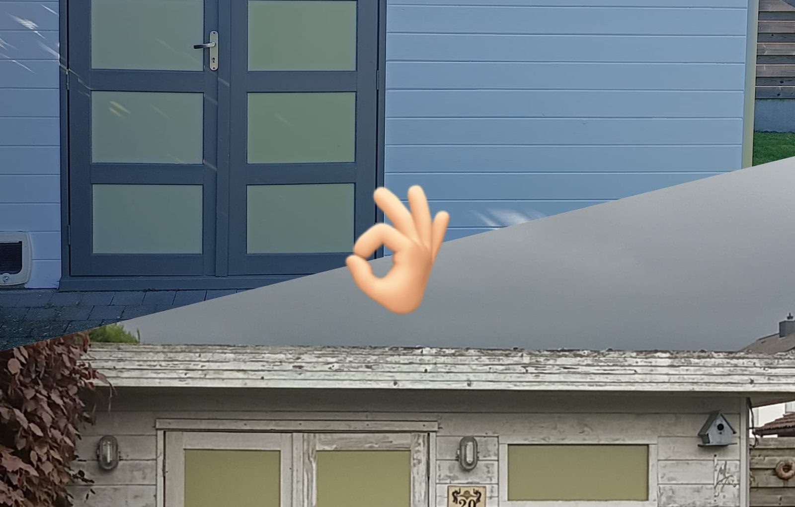 tuinhuis before after